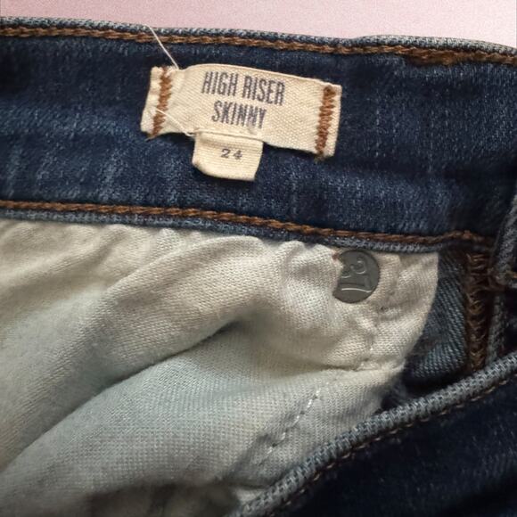 Madewell High Riser Skinny in Deep Blue - Picture 6 of 6